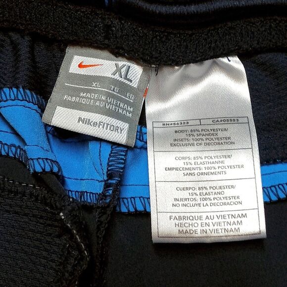 Vintage Nike Court Y2K Blue Fit Dry Drawstring Tennis Shorts - Men's Size XL - Picture 6 of 9